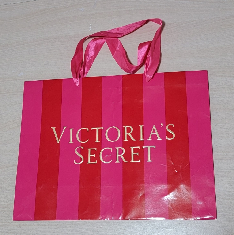 Vintage Holiday Victoria's Secret Paper Shopping Bag